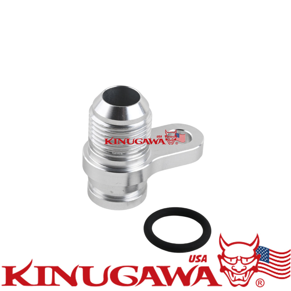 Turbo Oil Return Drain Flange Adapter 2008~2015 Mitsubishi 4B11T Lancer EVO X