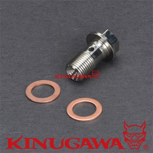Turob Oil Feed Bolt M10*1.5mm with 1.5mm restrictor For Subaru TF035 TD04 TD04HL