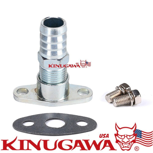 Kinugawa Oil Drain Flange for Toyota 3S-GTE 3SGTE Rev 3 to 3/4" 19mm barb