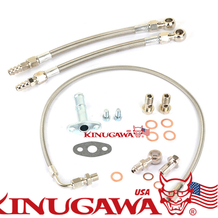 Kinugawa for Hyundai Genesis Turbo Oil / Water line kit GT28 GT30 Top Mount