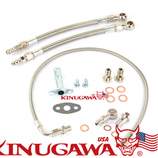 Kinugawa for Hyundai Genesis Turbo Oil / Water line kit GT28 GT30 Top Mount