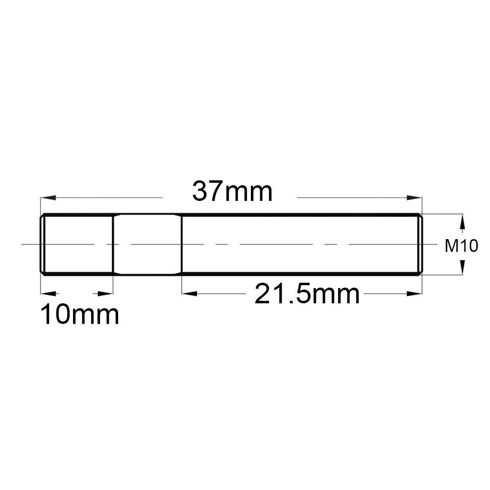 Stud Kit w/ Egged Cooper Nuts M10x1.5 Garrett GT40 GT42 Turbo /Stud 37mm long
