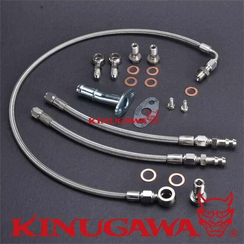 Kinugawa FOR Volvo 740 940 B230FT Turbo Oil / Water line kit w/Garrett GT25 GT28