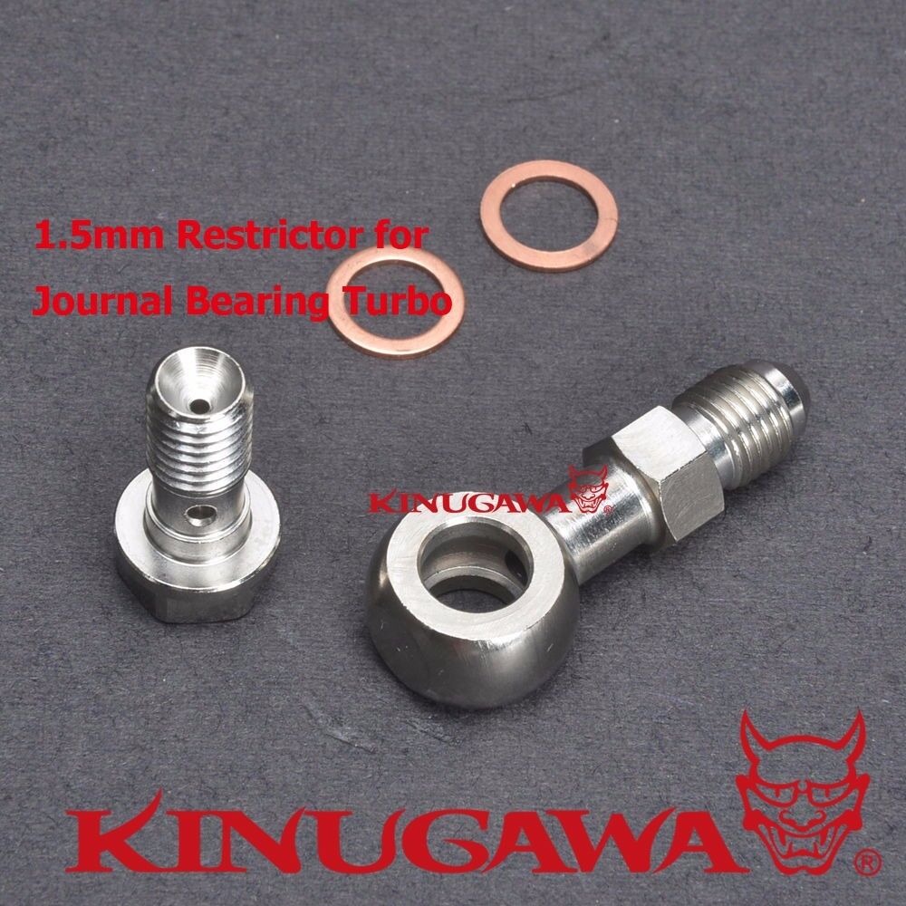 Kinugawa Banjo Bolt Kit / Turbo Oil Feed for Garrett T25 T28 Journal Bearing