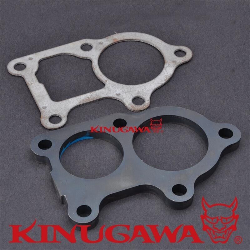 Kinugawa Turbo Flange + Gasket Mitsubishi 4D34 / 6D31 / 6M60T Downpipe Elbow