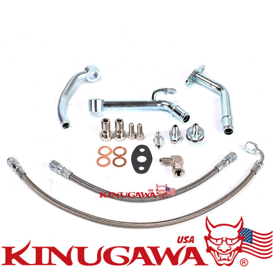 Turbo Oil Water Line Gen 3 EA888 AUDI VW GTI MK7 GOLF R  w/ Garrett GT28R GT30R