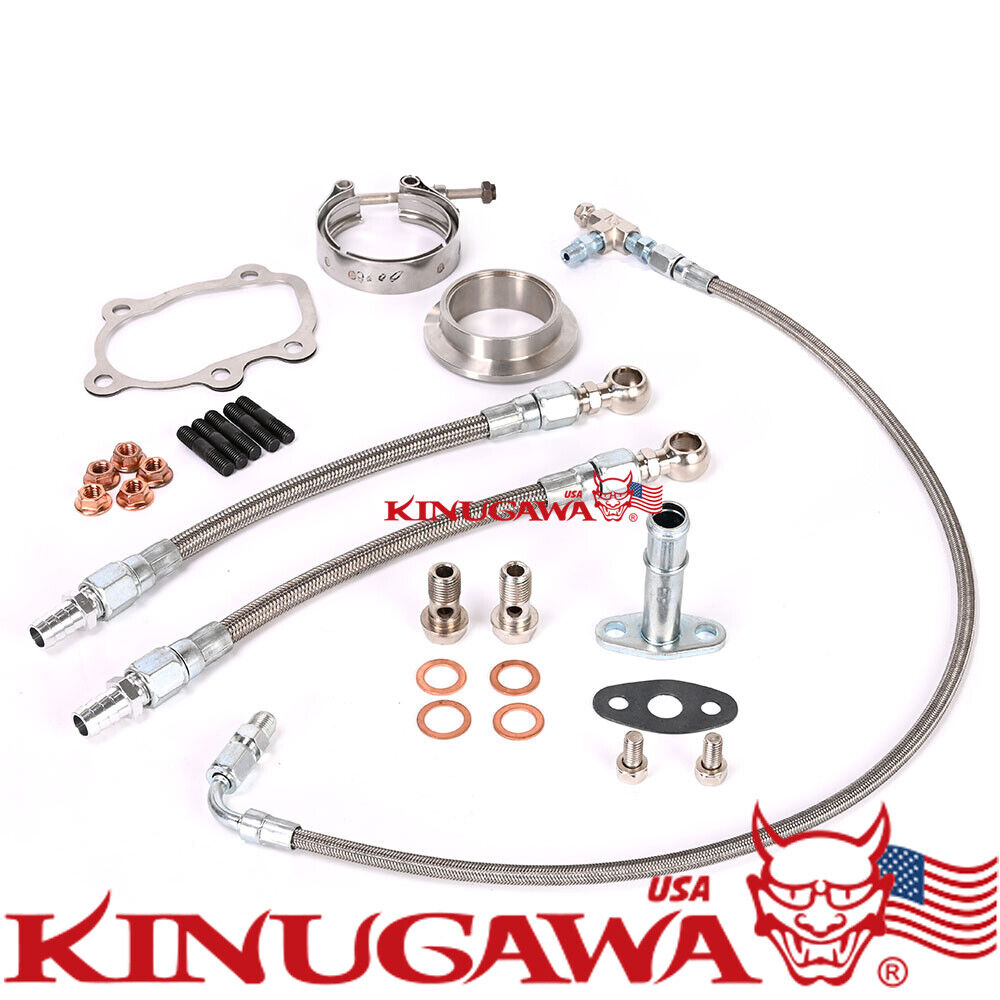 Kinugawa Ball Bearing Turbo 3" inlet Garrett GTX3076R .64 V-Band 5 Bolts Reverse