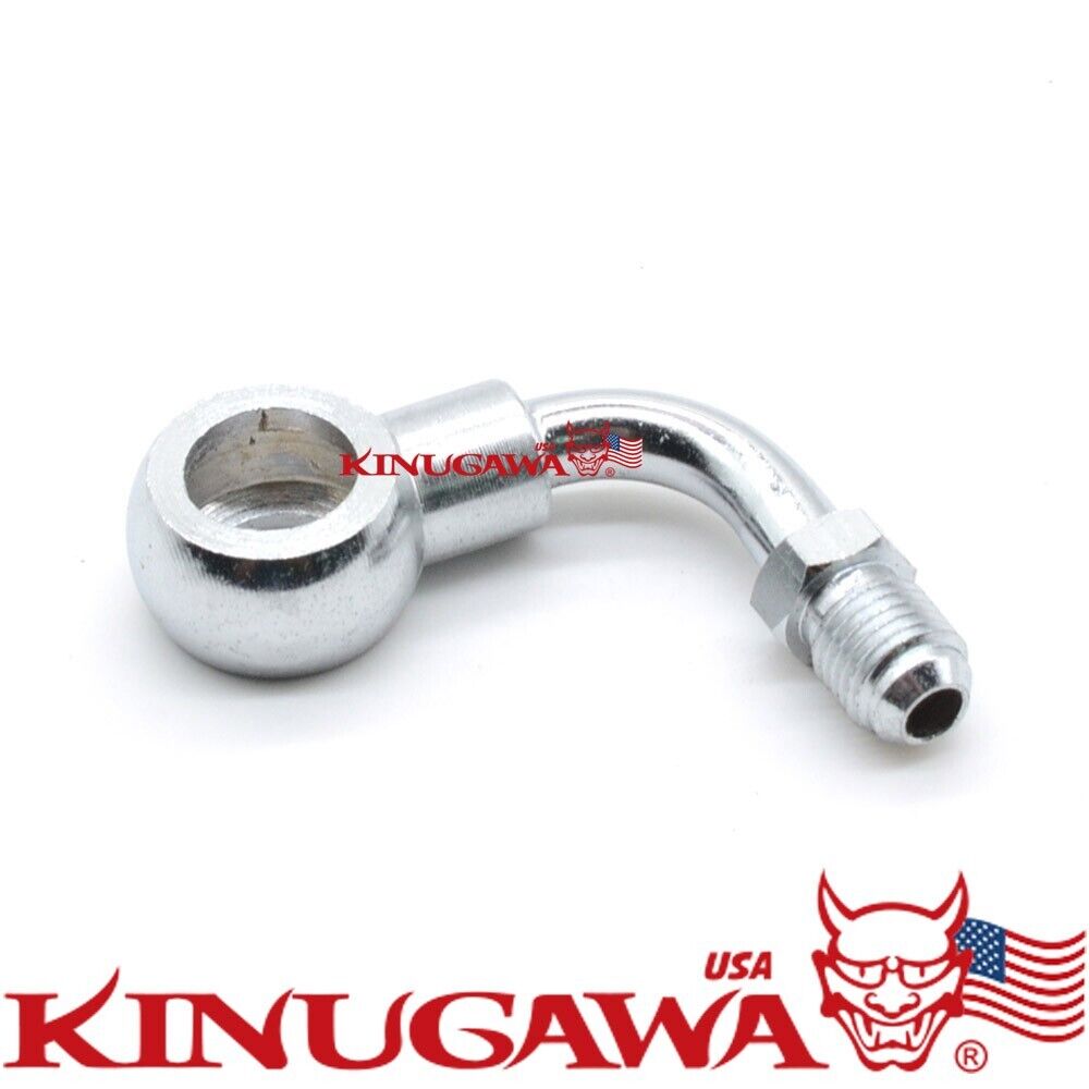 Turbo Banjo Adapter Fitting -4AN 4AN to M14 14mm 90Deg TD05 TD06 G25 G30 G35