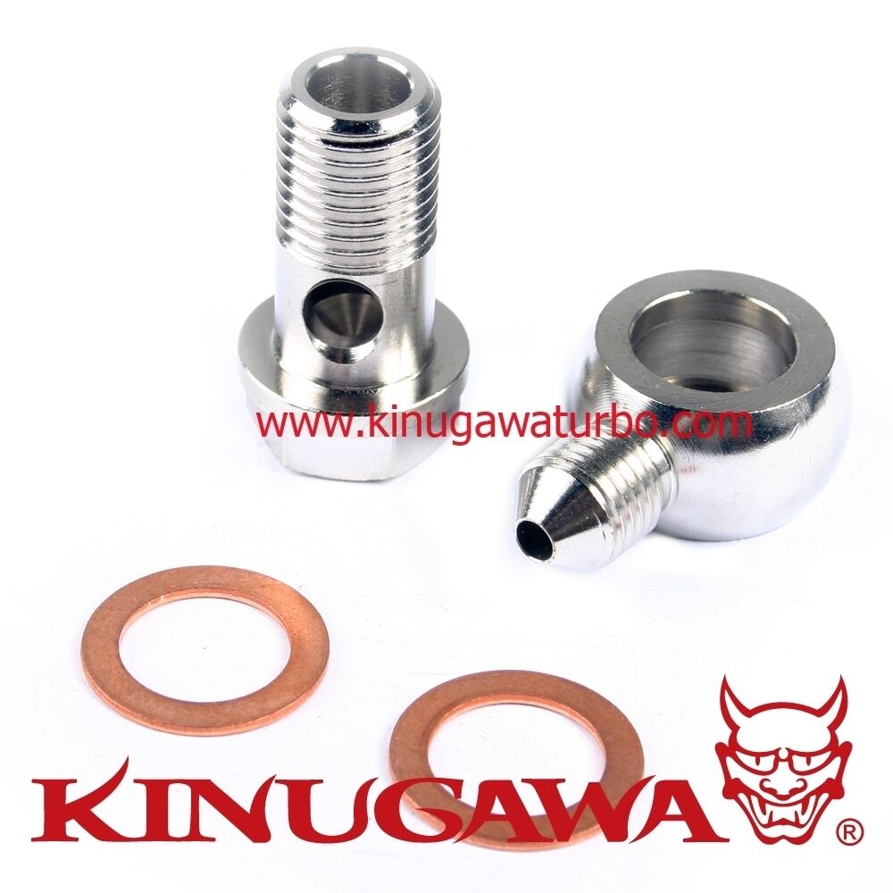 Banjo Bolt kit M14x1.5 mm to -4AN Garrett GT28R GT30R GT35R T28 Turbo Coolant