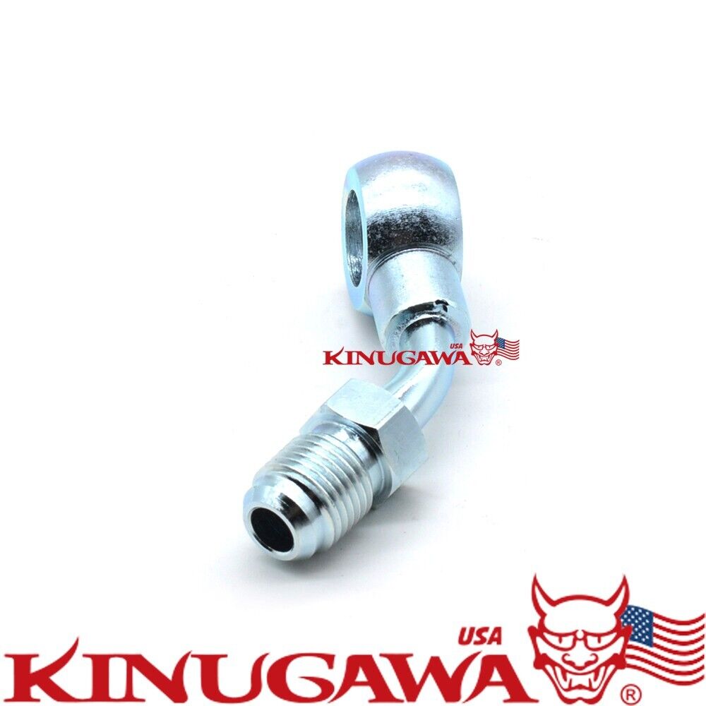 Turbo Banjo Adapter Fitting -6AN 6AN to M14 14mm 45Deg TD05 TD06 G25 G30 G35