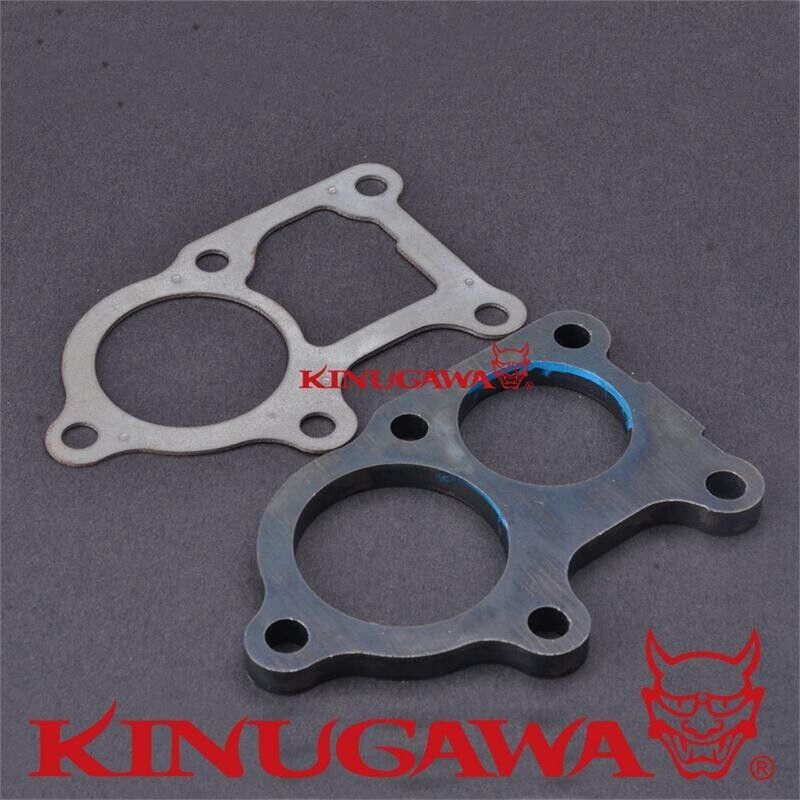 Kinugawa Turbo Flange + Gasket Mitsubishi 4D34 / 6D31 / 6M60T Downpipe Elbow