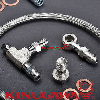 Kinugawa Turbo Oil Water line kit for Garrett T25 T28 Journal Bearing 150cm