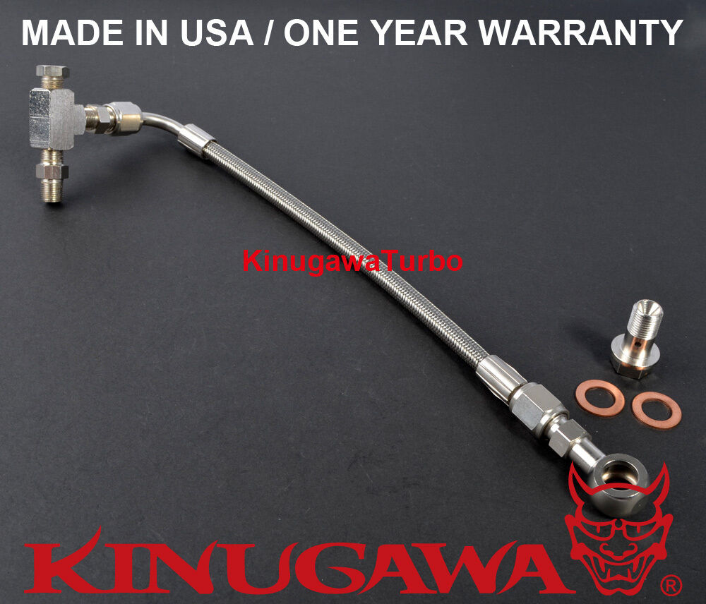 Turbo Oil Feed Line 40" Garrett T25 T28 Journal Bearing 1.5mm Restrictor