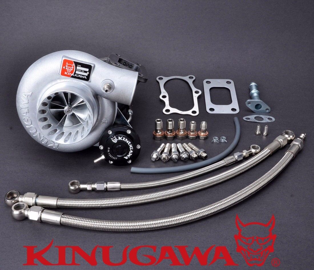 Kinugawa Billet Turbo FOR Anti Surge RB20 RB25DET TD05H-16G 10cm  Bolt-On 3"