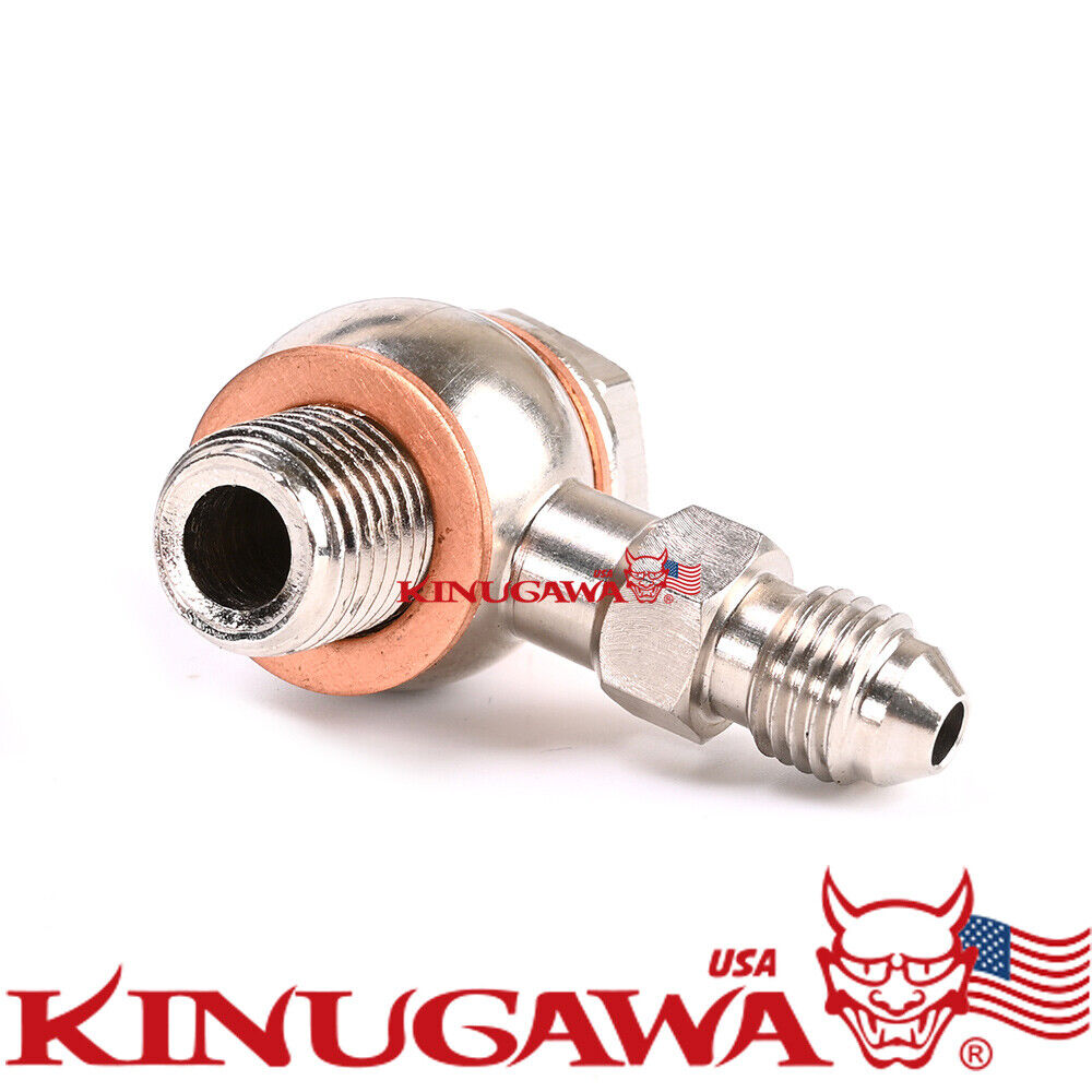 Turbo Coolant Banjo Bolt kit M14x1.5 mm to -4AN Garrett GT28R GT30R GT35R Long