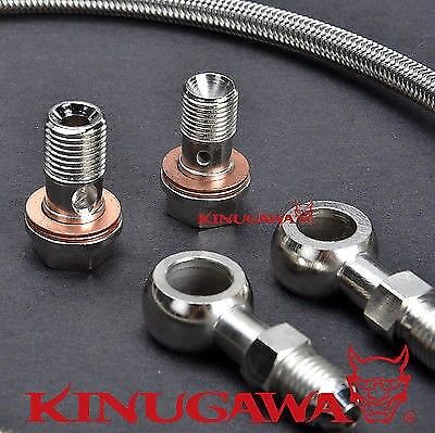 Turbo Oil Feed Line FOR Nissan S13 SR20DET GTiR G20 w/ Factory T25 Turbo 1.5mm