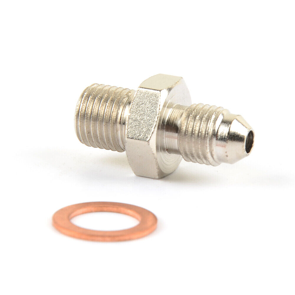 Turbo Oil Feed Adapter Fitting M12x1.25 mm 4G63T EVO DSM TD05 1.5mm restrictor