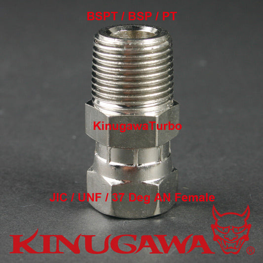 Forged Adapter Fitting Steel Straight 3/8 BSPT BSP Male to 4AN Female C19-4