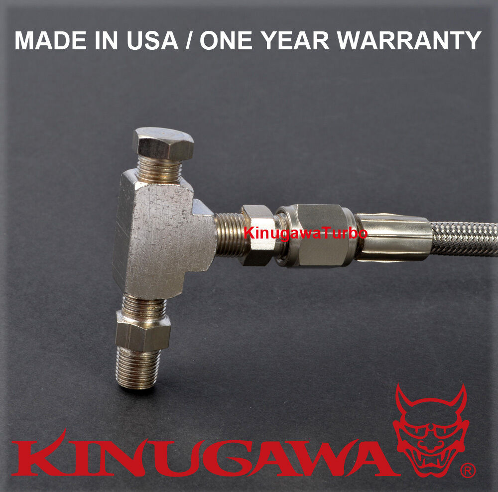 Turbo Oil Feed Line 40" Garrett T25 T28 Journal Bearing 1.5mm Restrictor