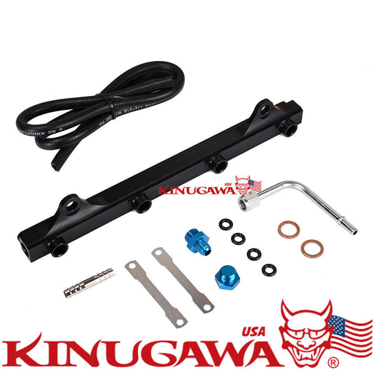 Aluminum High Flow Fuel Rail Line Kit FOR Mitsubishi EVOX EVO10 4B11T