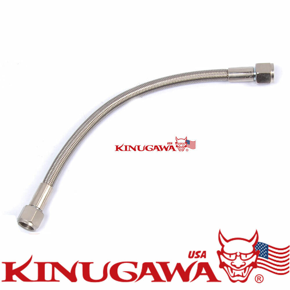 Braided Steel Teflon Hose 5/8" 10AN to 10AN Straight to Straight 12" Long