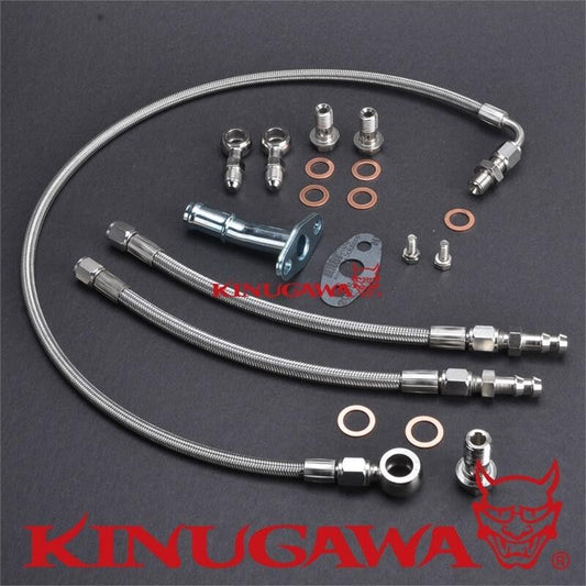 Kinugawa FOR Volvo 740 940 B230FT Turbo Oil / Water line kit w/ MHI TD04 turbo