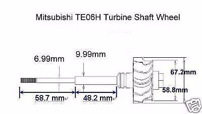Kinugawa Turbo Turbine wheel Mitsubishi TRUSTs TE06H TD06SH 25G Inconel 12 Blade