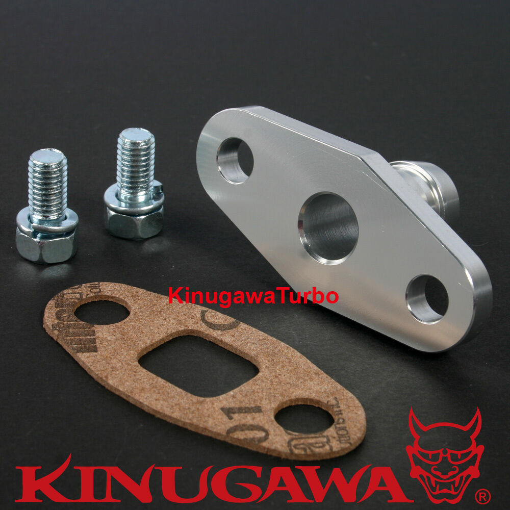 Billet Alumimum Turbo Oil Return Flange 5/8'~3/4" Garrett GT45 / Hitachi HT18