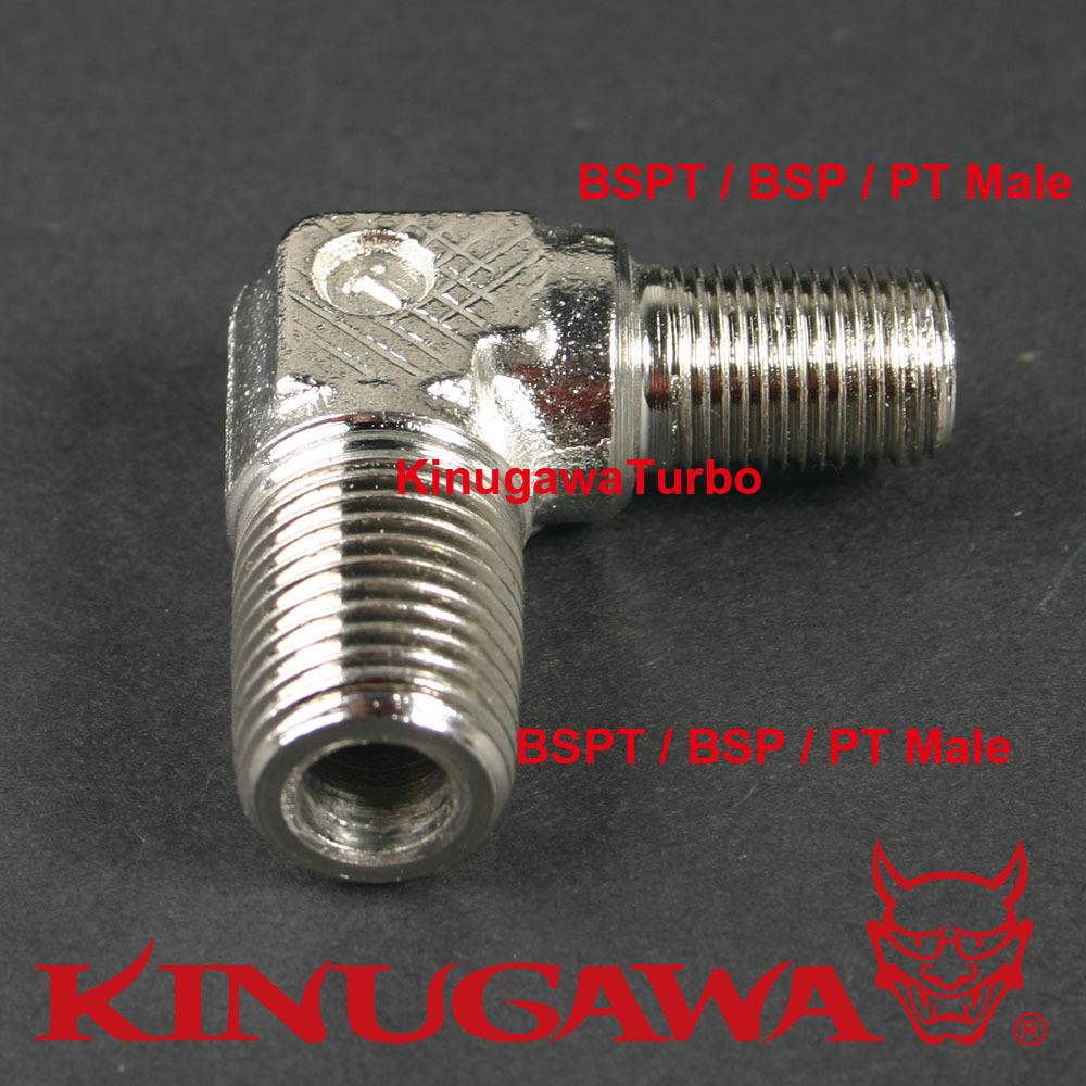 Forged Steel Adapter Fitting 90 deg Elbow 1/4 Male - 1/4 Male BSPT BSP PT C8-5