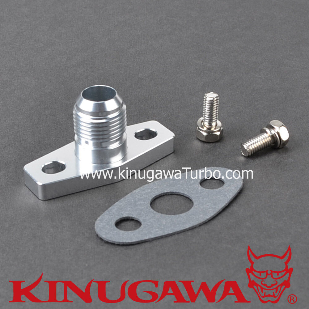 Billet Alumimum Turbo Oil Return Flange -8 AN KKK K03 K04 Hitachi HT12