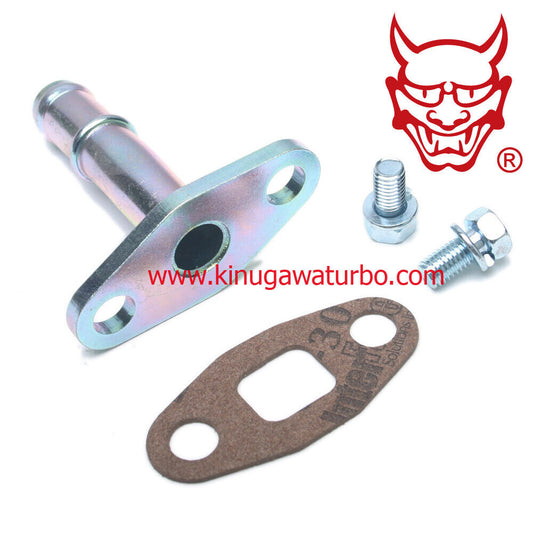 Turbo Oil Drain / Return Pipe Kit Mitsubishi TE06H TD07 TD08 5/8" Hose Barb