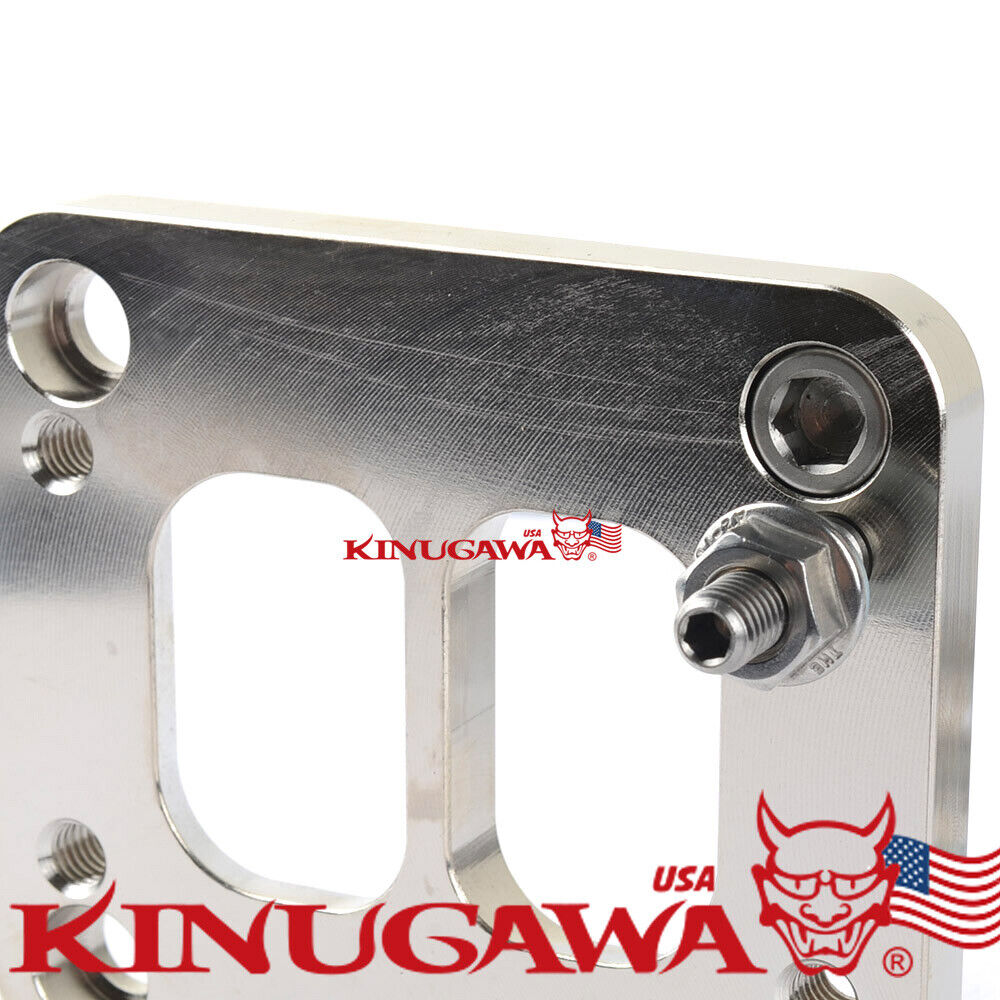 Forged Turbo Exhaust Manifold Flange Adapter T4 to T3 W/Gasket and stud kit