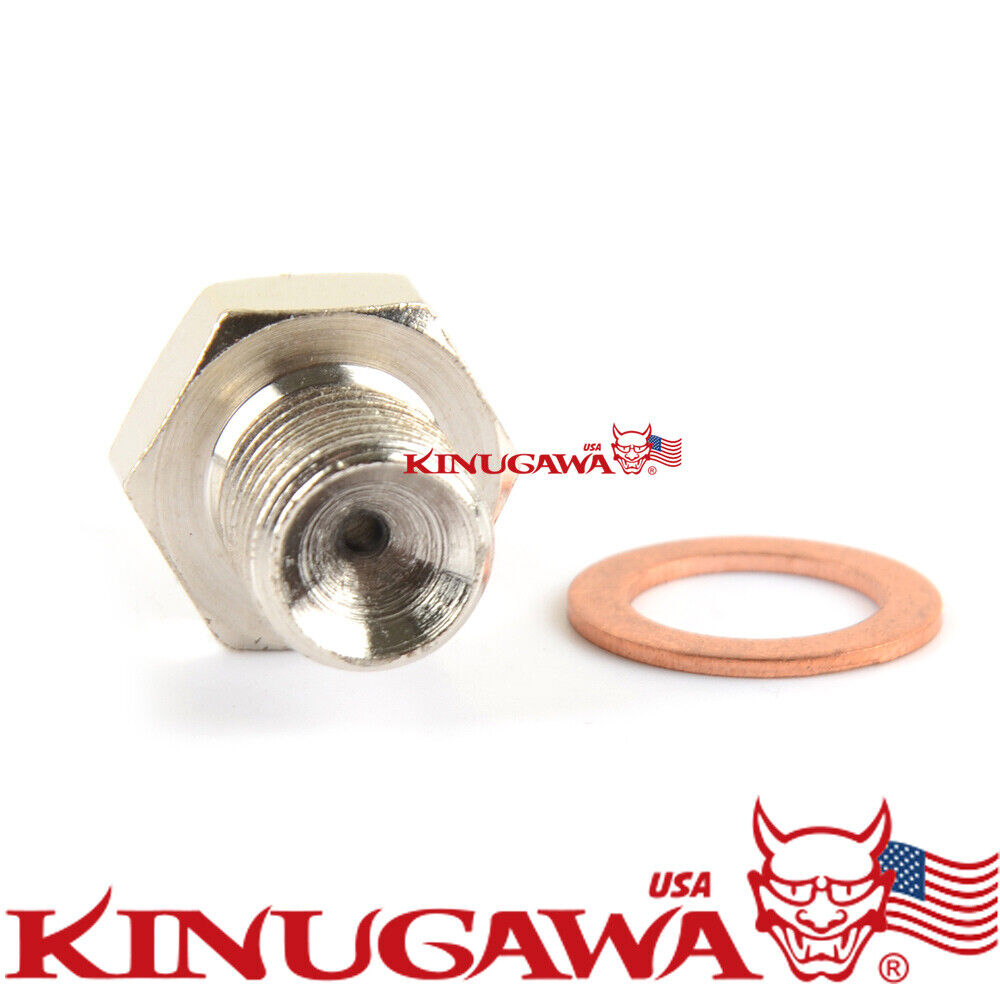 Fitting Adapter M12x1.5 to 4AN 2.5mm Restrictor Hole For Volvo SAAB TD04L TD04HL