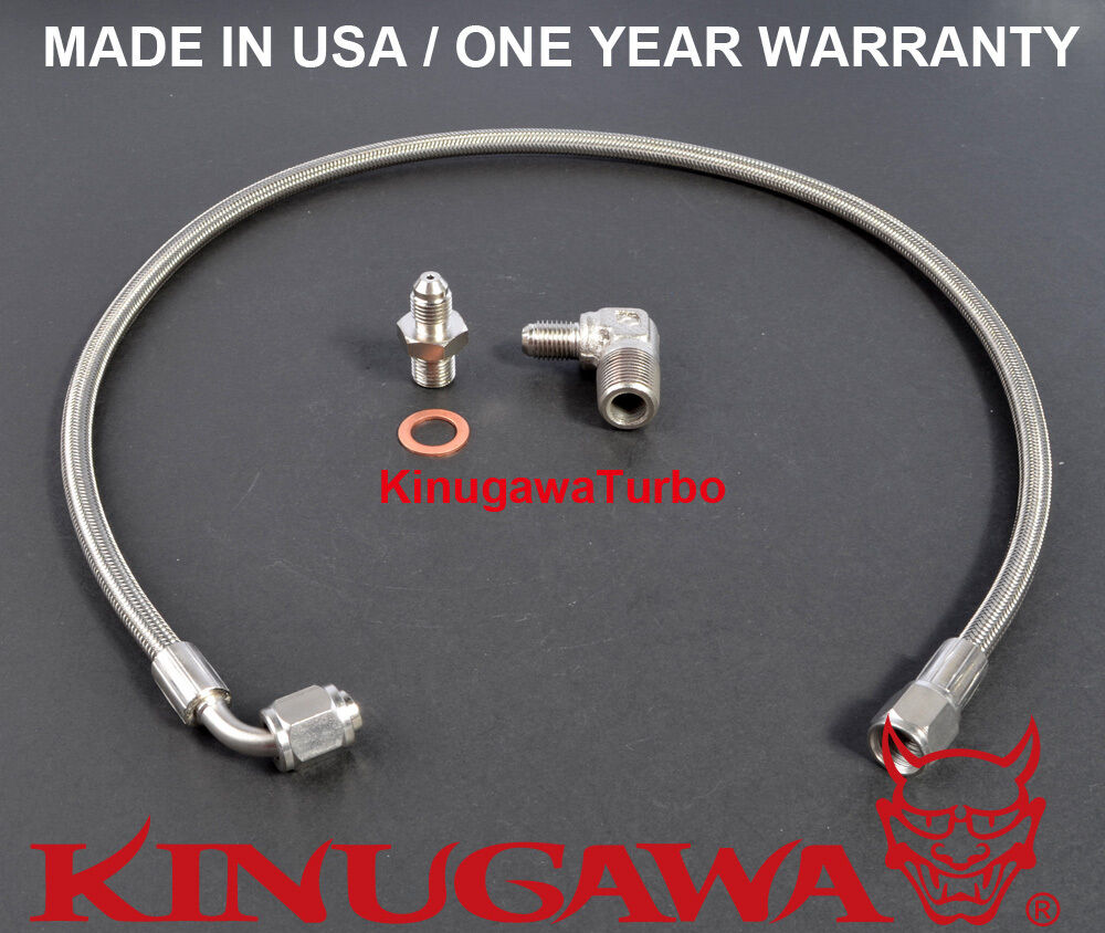 Turbo Oil Feed Line DSM Eclipse 1G TD05H 14B 16G ( Turbo to Oil Filter)