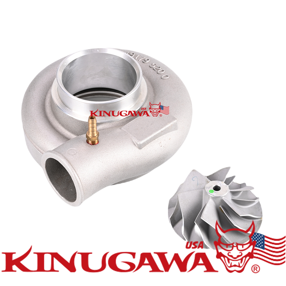 Kinugawa A/R60 3.15" inlet Upgrade Turbo Compressor Housing + T04R Wheel