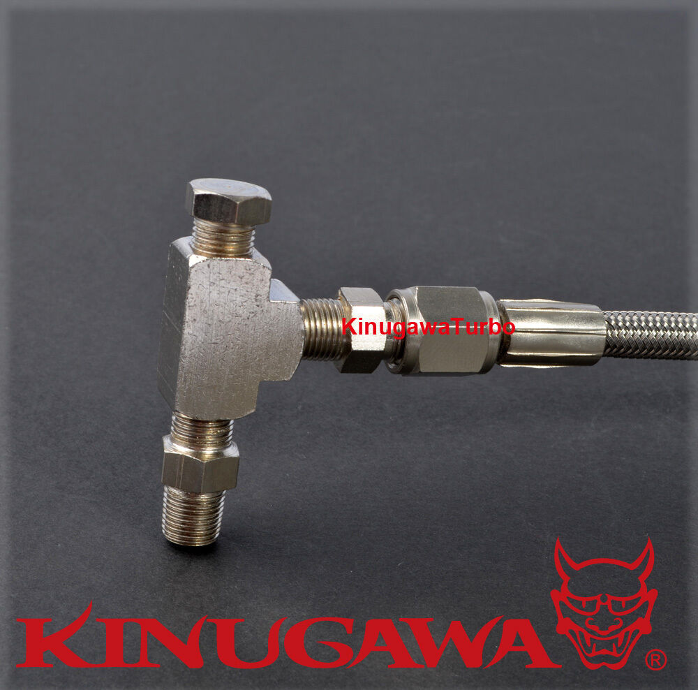 Turbo Oil Feed Line 40" Garrett GT25 GT28 GT30 GT35 GTX Ball Bearing Str-90 1mm