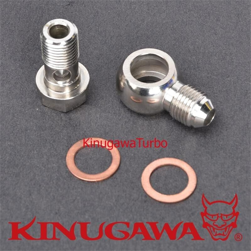 Banjo Bolt kit M14x1.5 mm to -6AN Garrett GT28R GT30R GT35R T28 Turbo Coolant