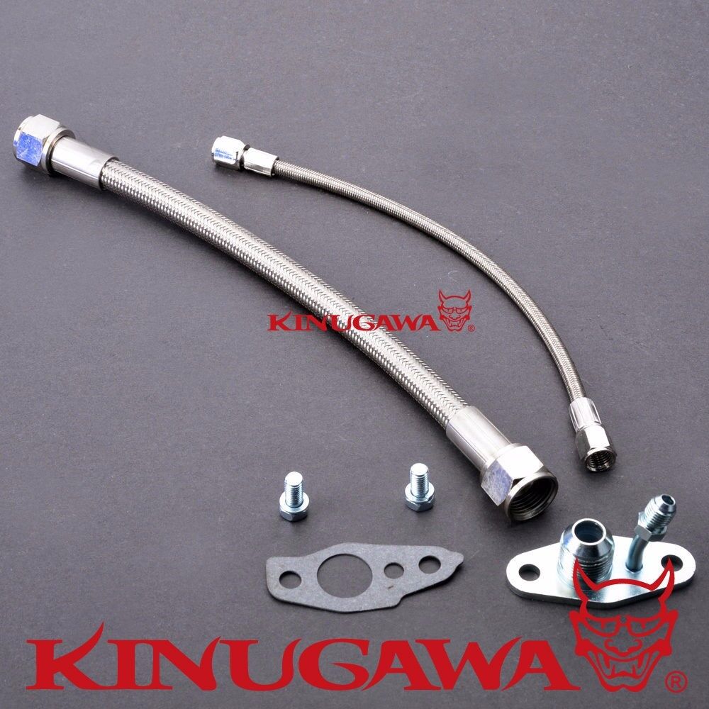 Kinugawa Turbo Oil Feed / Return Line TOYOTA CT12 CT20 CT26 4AN / 10AN High Flow