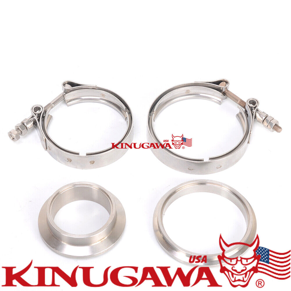 Flange Kit for Garrett GT25 GXT28 Turbine Housing V-band In/Outlet Stainless