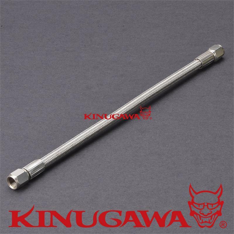 Straight - Straight Braided Steel PTFE Teflon Hose 1/4" 4AN to 4AN  29" Long