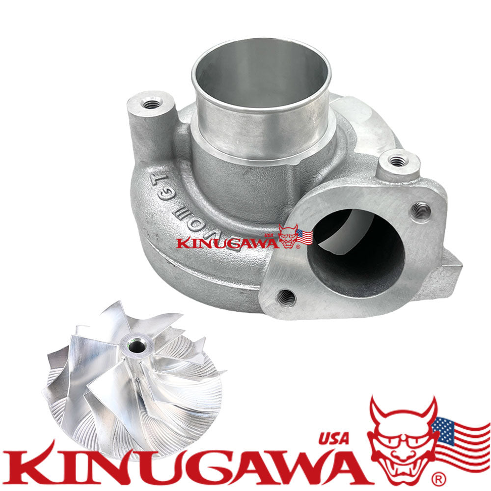 Turbo Compressor Housing TD05H + Wheel 20G DSM 1G EVO 3 w/ 6+6 Billet wheel