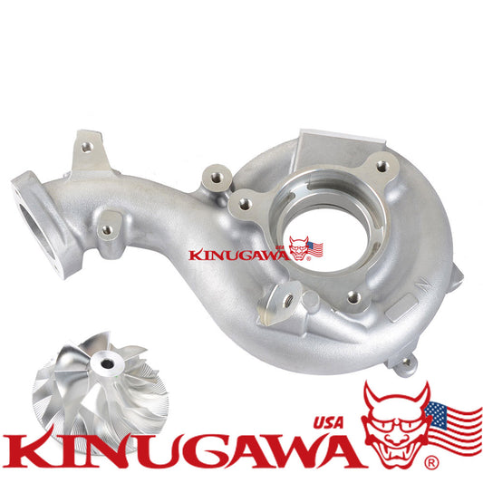 Anti-surge Compressor Housing + Billet wheel For Mitsubishi 4B11 EVOX / EVO10 Turbo TF06-18K