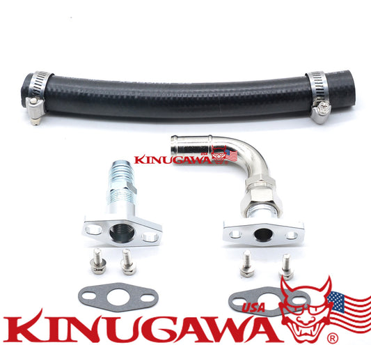 Turbo Oil return hose kit for Mitsubishi 4G63T DSM 1G 2G EVO 1~3 TD05H Turbo
