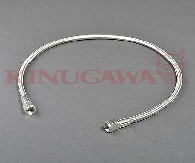 Braided Steel Teflon Hose 1/4" 4AN to 4AN Straight - Straight 12"