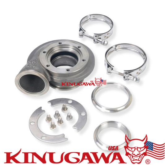 Kinugawa In & Out V-Band .61 Turbine Housing Garrett GT3582 GT3540 Ball Bearing