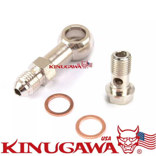 Banjo Bolt Kit M10x1.25mm to 4AN Mitsubishi EVO 1-10 4G63T 4B11T Engine Block