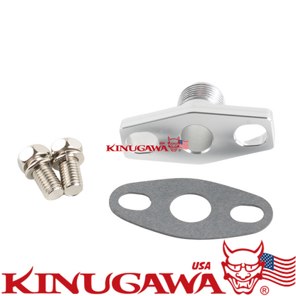 Billet Alumimum Turbo Oil Return Flange -8 AN GT2560R GT2871R GT2876R GT3076R