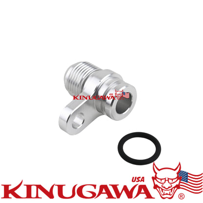 Turbo Oil Return Drain Flange Adapter 2008~2015 Mitsubishi 4B11T Lancer EVO X