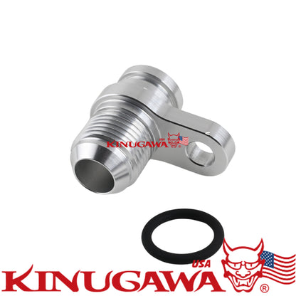Turbo Oil Return Drain Flange Adapter 2008~2015 Mitsubishi 4B11T Lancer EVO X