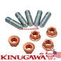 Stud Kit w/ Egged Cooper Nuts  M10x1.5 Garrett GT40 GT42 Turbo /Stud 35.5mm long